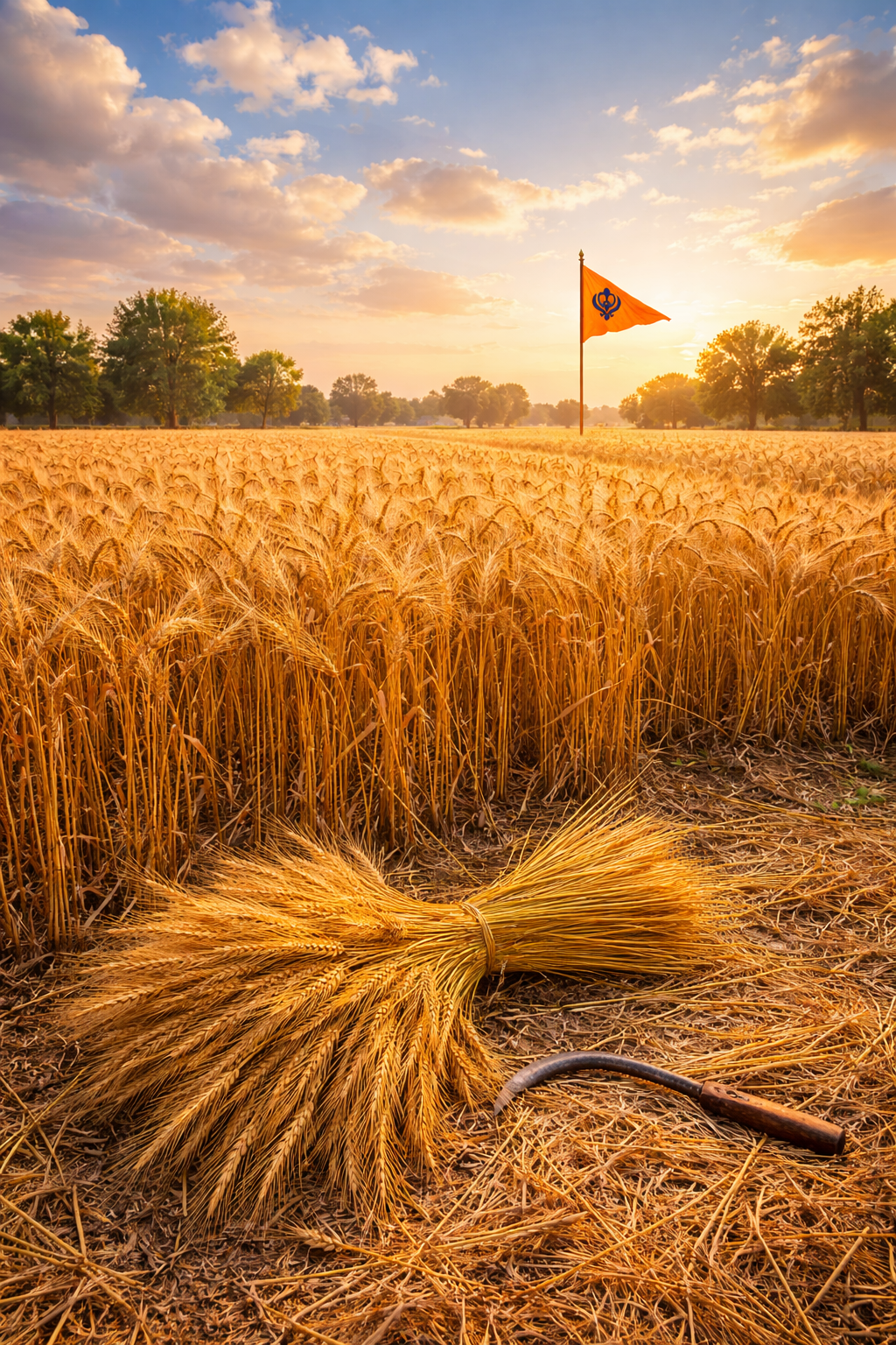 Golden Wheat Fields of Punjab — Baisakhi Harvest Season